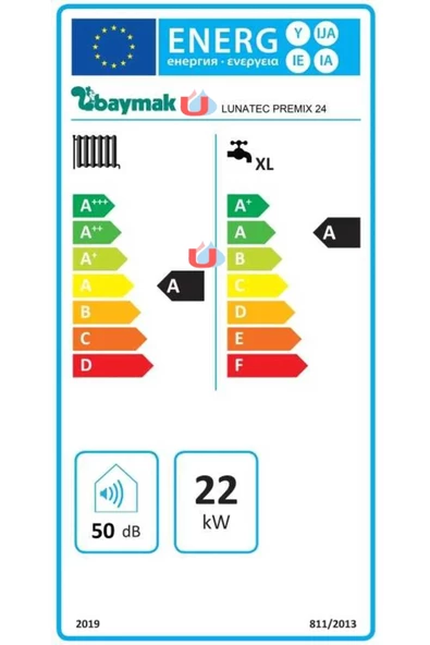 Baymak Lunatec Premix 24 kW Hermetik Tam Yoğuşmalı Kombi (Baca Kiti Dahil) (Montaj Hariç) - 5