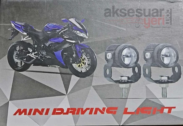 Honda PCX 125 Uyumlu Motosiklet Sis Farı - Mercekli 2 Renkli Beyaz ve Sarı Led Far - 8