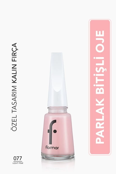 Parlak Oje (PEMBE) - Nail Enamel - 077 Light Pink - 8682536035743