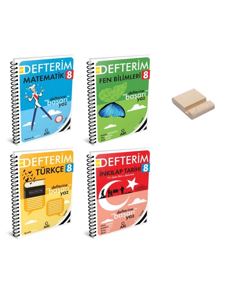 LGS 8. Sınıf Matematik Fen Türkçe ve İnkılap Defterim 4lü Set