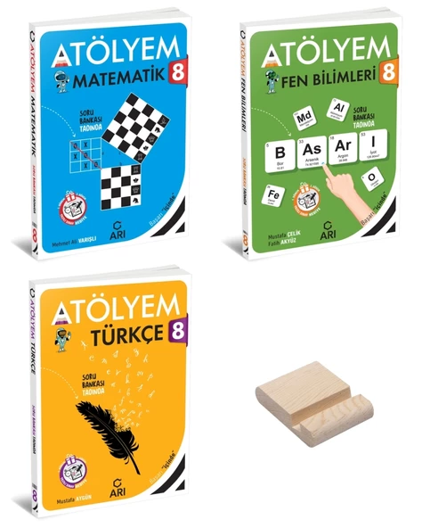 LGS 8. Sınıf Matematik Fen Bilimleri ve Türkçe Atölyem 3lü Set