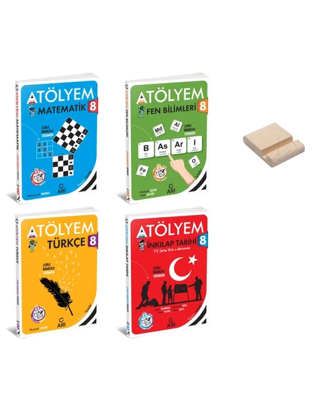 LGS 8. Sınıf Matematik Fen Türkçe ve İnkılap Atölyem 4lü Set
