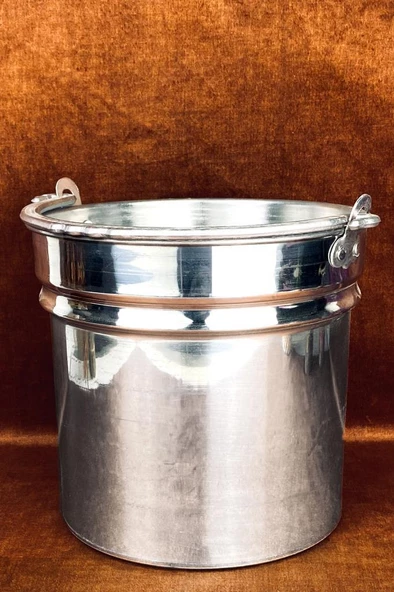 Alüminyum Kulplu 8 Litre Yoğurt Su Kovası Kabı Bakraç Satıl 17no - 2