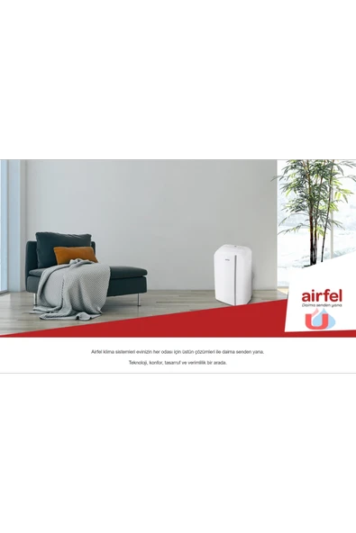 Airfel 12000 BTU Mobil Klima, (Montaj gerekmez, Tak kullan) Isıtma ve Soğutma LPCY35BM A++ - 5