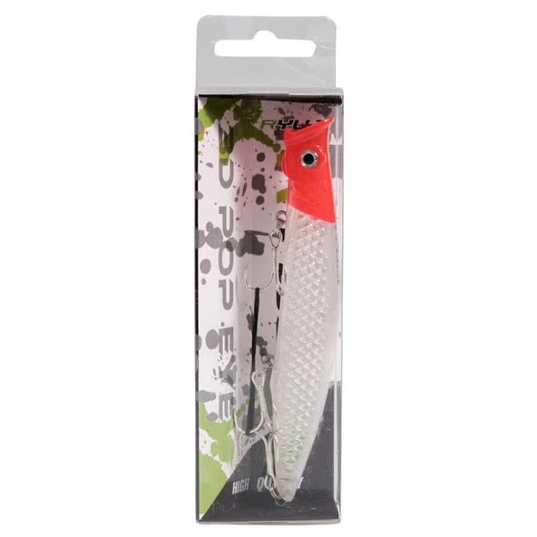 Ryuji Pop Eye Top Water 12cm 20gr Maket Yem  Standart GREEN TIGER - 6