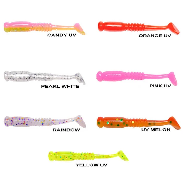 Ryuji Rock Tail 4cm Kokulu Silikon Yem (12 adet)  Standart UV MELON