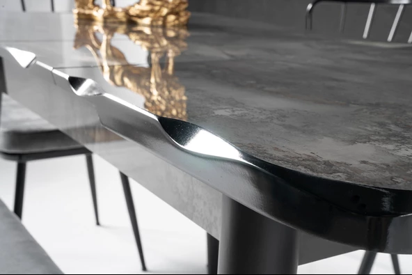 İkon Açılır MDF HighGloss Mutfak Masası 70x110 - 5