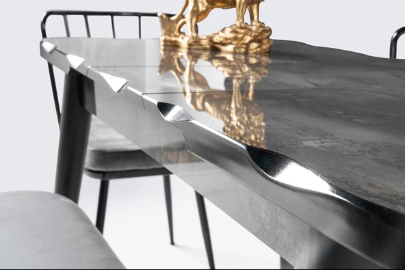 İkon Açılır MDF HighGloss Mutfak Masası 70x110 - 6