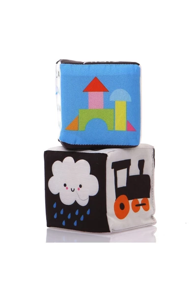 Sozzy Toys Eğitici Çıngıraklı Renkli Küpler Szy241 - 3