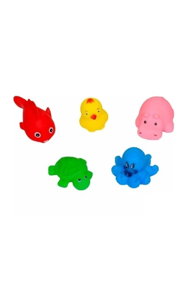 Sozzy Toys Neşeli Banyo Oyuncakları Sevimli Hayvanlar 5'li ürün görseli 1