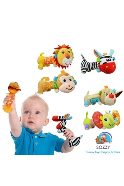 Sozzy Toys Çıngıraklı Aynalı Maymun - Resim 3