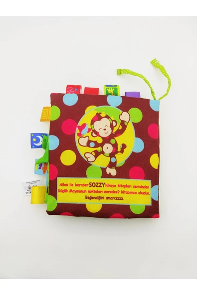 Sozzy Toys Toys Nakışlı Hikaye Kitabı - Maymun SZY246 - 2