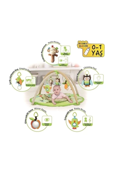 Sozzy Toys Mutlu Bebek Eğitici Oyun Halısı-szy102 - Resim 2