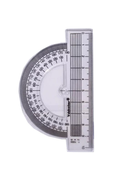 Cetvel Takımı 30 Cm 3 Paket Yıldızlar Cetvel Pergel Gönye İletki Şeffaf Çizim Takımı Pergelli Çizim Seti 4 Parça - 3