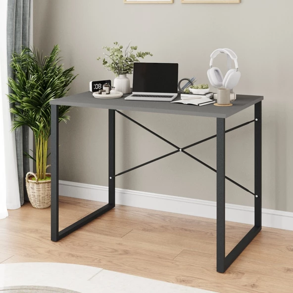 Eportatif Bilgisayar Masası Çalışma Laptop Masası Füme 1421