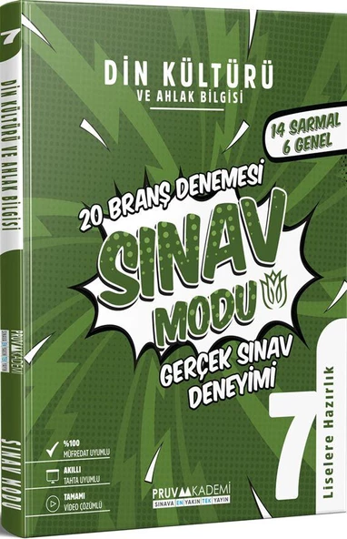 7. Sınıf Din Kültürü ve Ahlak Bilgisi Deneme Pruva Akademi
