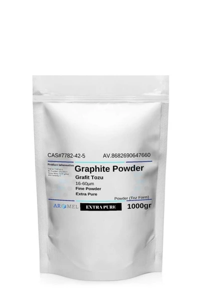 AROMEL,Grafit Tozu | 1 Kg, 16-60µm, | 99r Graphite Powder Cas 7782-42-5