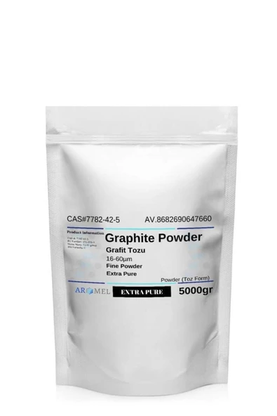 AROMEL,Grafit Tozu | 5 Kg, 16-60µm, | 99r Graphite Powder Cas 7782-42-5