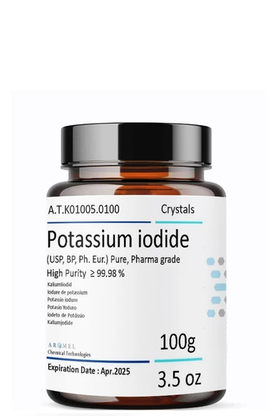 AROMEL,Potasyum Iyodür 100 gr | Potassium Iodide Pharma Grade