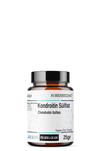 AROMEL,Kondroitin Sülfat | 25 Gr | ?chondroitin Sulfate %100 Saf Toz Form