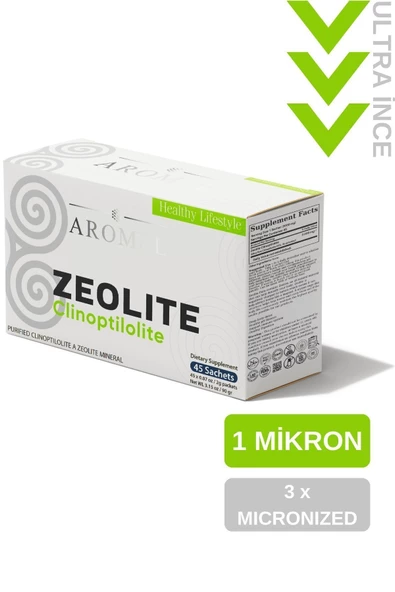 AROMEL,Zeolit Tozu | 45 Şase | Clinoptilolite Zeolite | Mikronize Aktif Zeolit