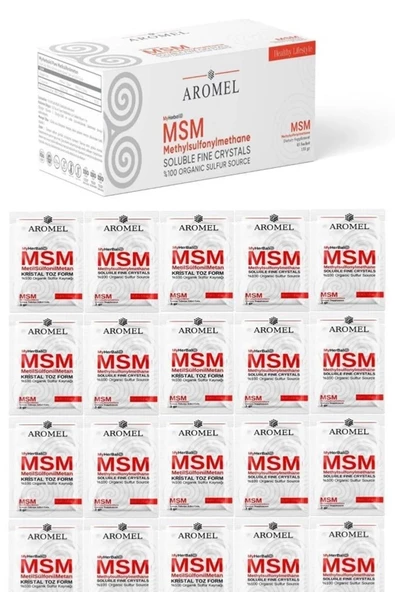 AROMEL,Msm Metil Sülfonil Metan | Methyl Sulfonyl Methane | 135 Gr | 45 Adet Şase - 3