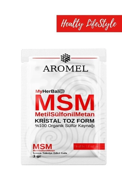 AROMEL,Msm Metil Sülfonil Metan | Methyl Sulfonyl Methane | 135 Gr | 45 Adet Şase - 4