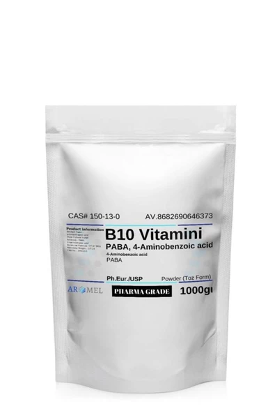 AROMEL,Paba Para Aminobenzoik Asit | 1000 Gr | B10 Vitamini | 4-aminobenzoic Acid - 1