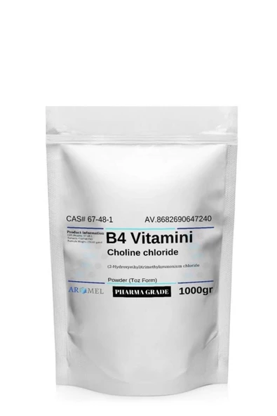 AROMEL,B4 Vitamini Kolin Klorür | 1 Kg | Choline Chloride