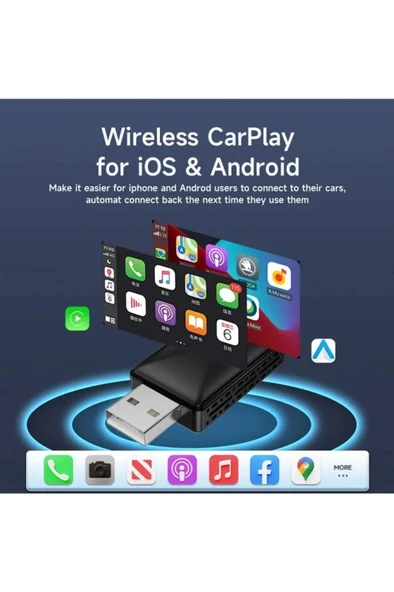 FK Araç Apple Android Cihazlar için Mini Carplay Adaptörü - 4