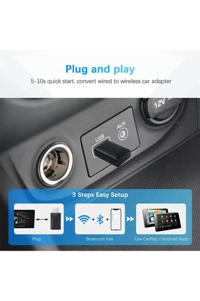 FK Araç Apple Android Cihazlar için Mini Carplay Adaptörü - 2