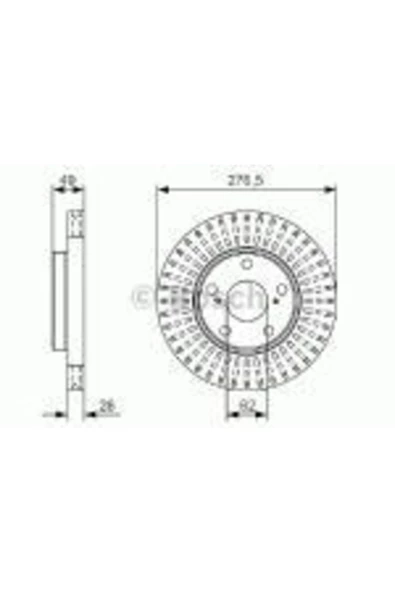 Ön Fren Aynası Aurıs-corolla 1.4d 12 5b 277mmbos-0986479a62 4351202330 4351202330