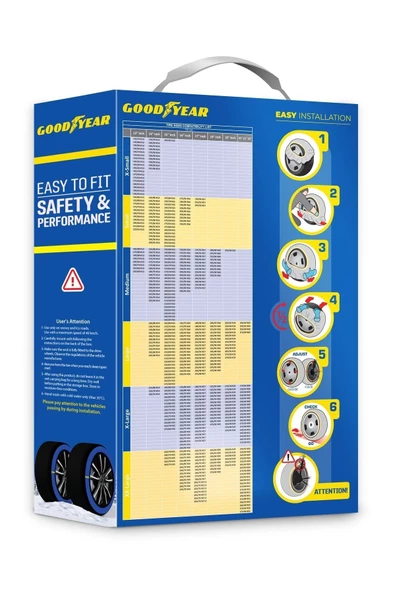 Goodyear 255/50 R20 Uyumlu Xx-large 20''inch Kar Çorabı (hediyeli) - Resim 2