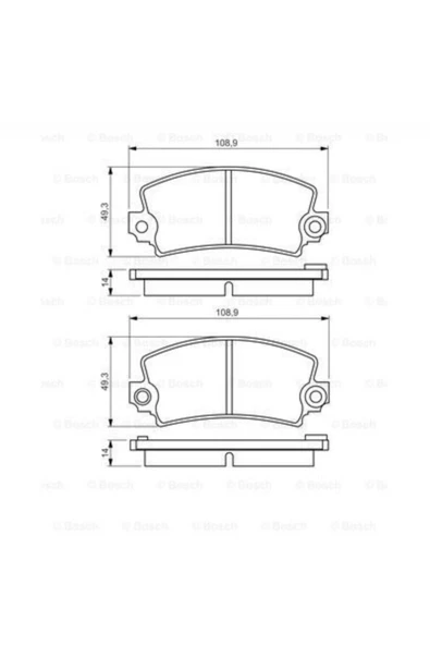 0986495270 Renault R12 Ön Disk Balata