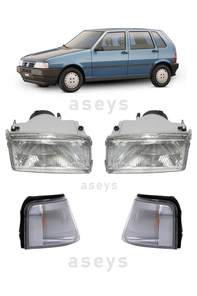 AYFAR Fiat Uno Sağ-sol Far Ve Sağ-sol Sinyal Takım Halinde 4 Parça - 1