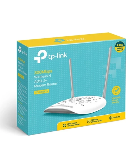 TP-LINK TD-W8961N, 300Mbps ADSL/ADSL2 + Modem Router - 5