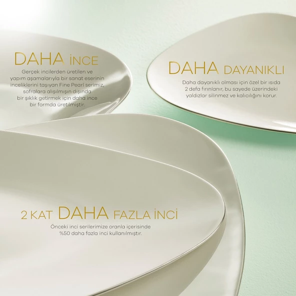 Karaca Fine Pearl Extra Chanak 62 Parça 12 Kişilik Yemek Takımı - 3