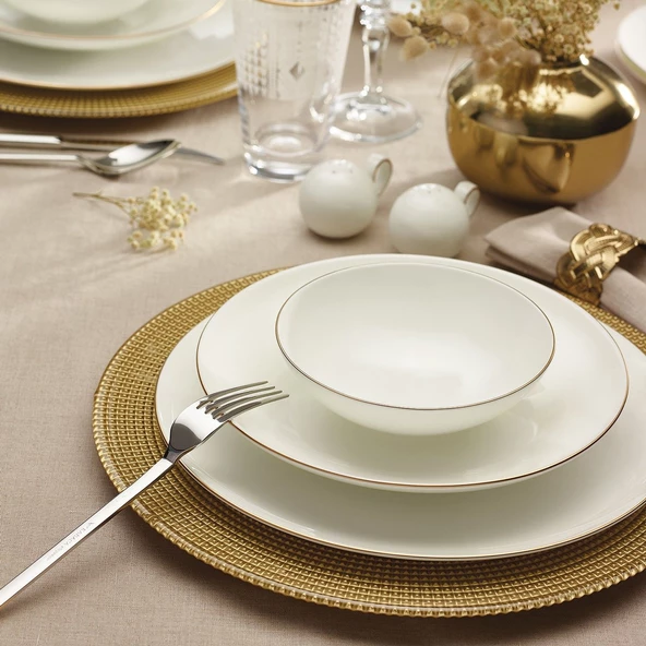 Karaca Fine Pearl Extra Chanak 62 Parça 12 Kişilik Yemek Takımı - 2