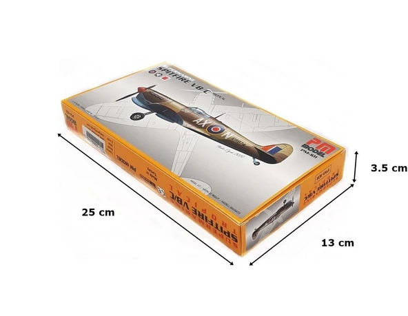 Supermarine Spitfire VB/C Savaş Uçağı Pm Model Demonte Plastik Maketi - 2