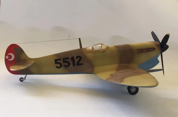 Supermarine Spitfire VB/C Savaş Uçağı Pm Model Demonte Plastik Maketi - 4