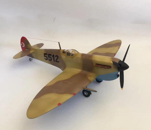 Supermarine Spitfire VB/C Savaş Uçağı Pm Model Demonte Plastik Maketi - 5