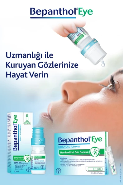 Bepanthol Eye Nemlendirici Göz Damlası Çoklu Doz 10 ml - 8