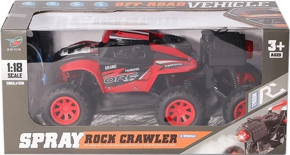 1:18 Kumandalı Şarjlı Duman Atan Rock Crawler Araba 8536