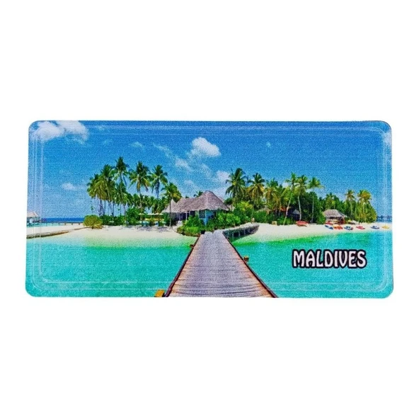 Maldivler Temalı Plaka Magnet ürün görseli