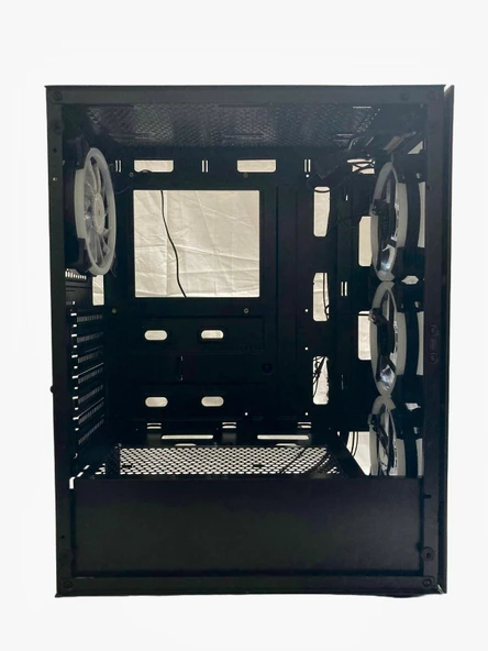 GAMEFORCE GLASS (600W 80+ PSU) 4x120mm Rainbow Fanlı Oyuncu Kasası - 5