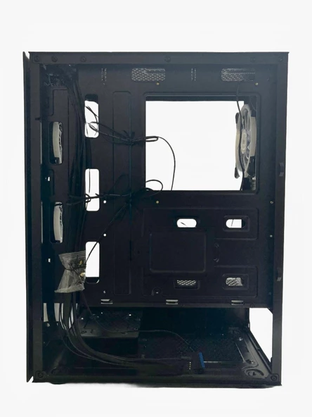 GAMEFORCE GLASS (600W 80+ PSU) 4x120mm Rainbow Fanlı Oyuncu Kasası - 6