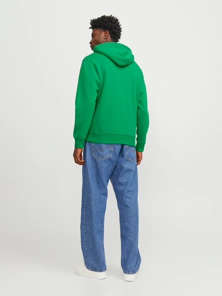 JACK JONES Erkek Kapüşonlu Sweatshirt 12233972 - Resim 3