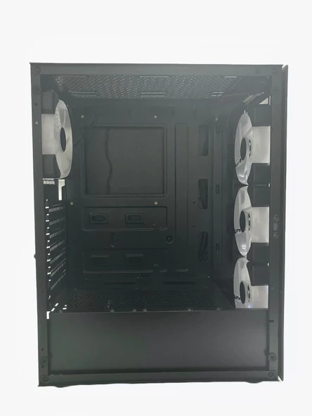 GAMEFORCE GF-8307 GLASS (700W 80+) 4x120mm RGB Kontr. ve Kmn. Fan Oyuncu Kasa - 6