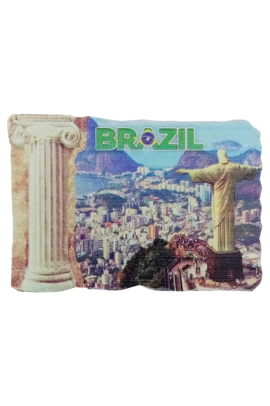 Brezilya Temalı Sütun Magnet - 3