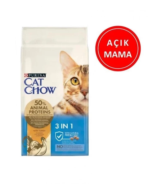 Purina Cat Chow Hindili Yetişkin Kedi Maması 1 Kg Açık